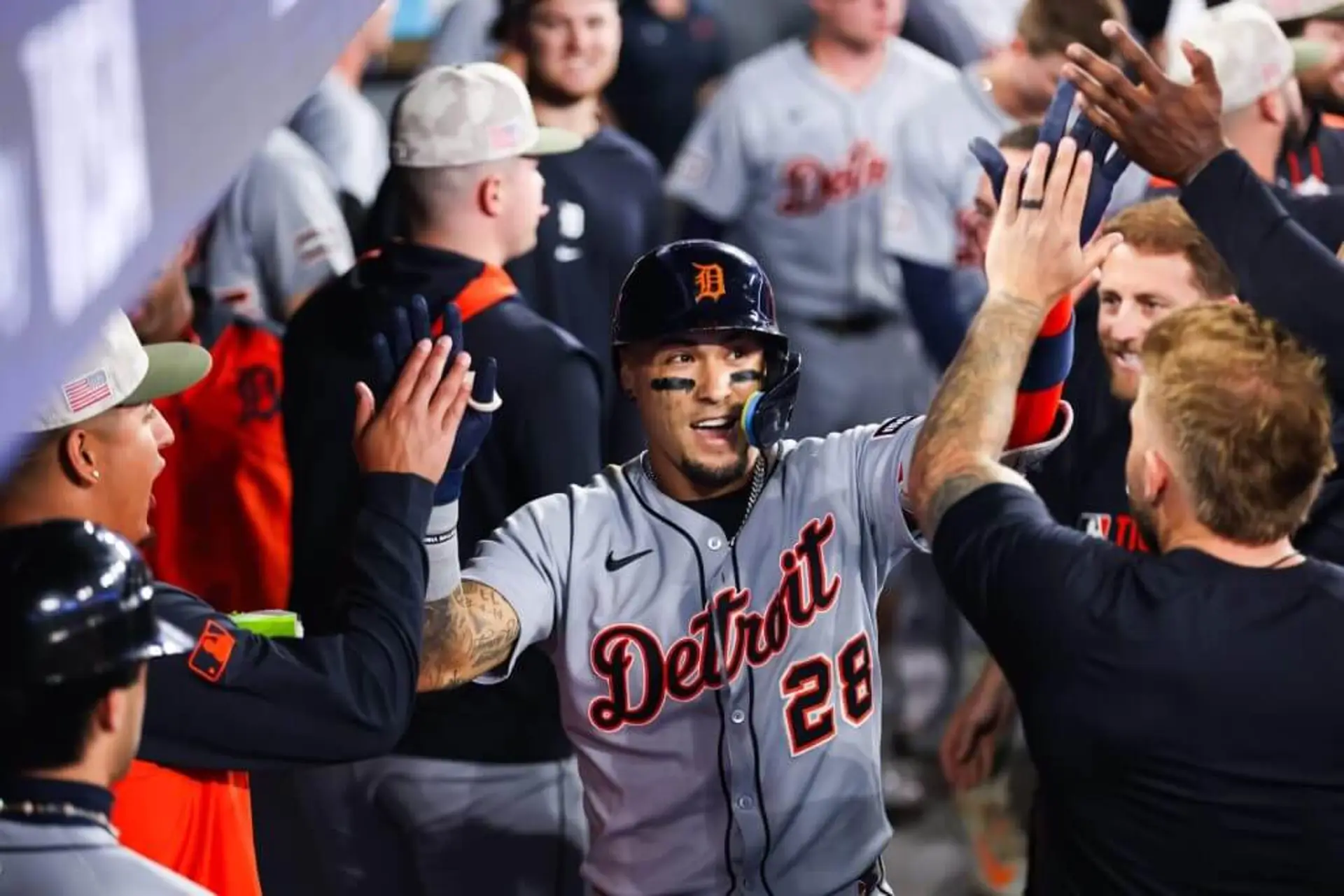 Detroit Tigers celebrate